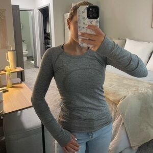 Lululemon Heathered Grey Long Sleeve